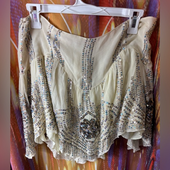 Free People Tops - Jen’s Pirate Booty ✨ Free People Embellished Mini Skirt